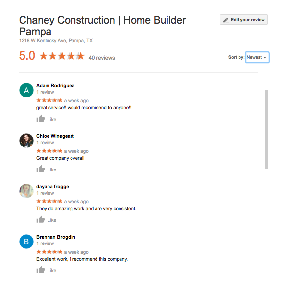 Chaney Reviews